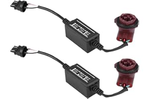 aqxreight 2pcs 3157A LED Decoder Adapter Anti Hyper Flash Error Cancel Canbus Brake Load Resistor Decoder Led Load Resistors 