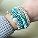 Bohemian Crystal Colorful Stretch Bead Multilayer Bracelets for Women of MengPa (Blue) G3207A
