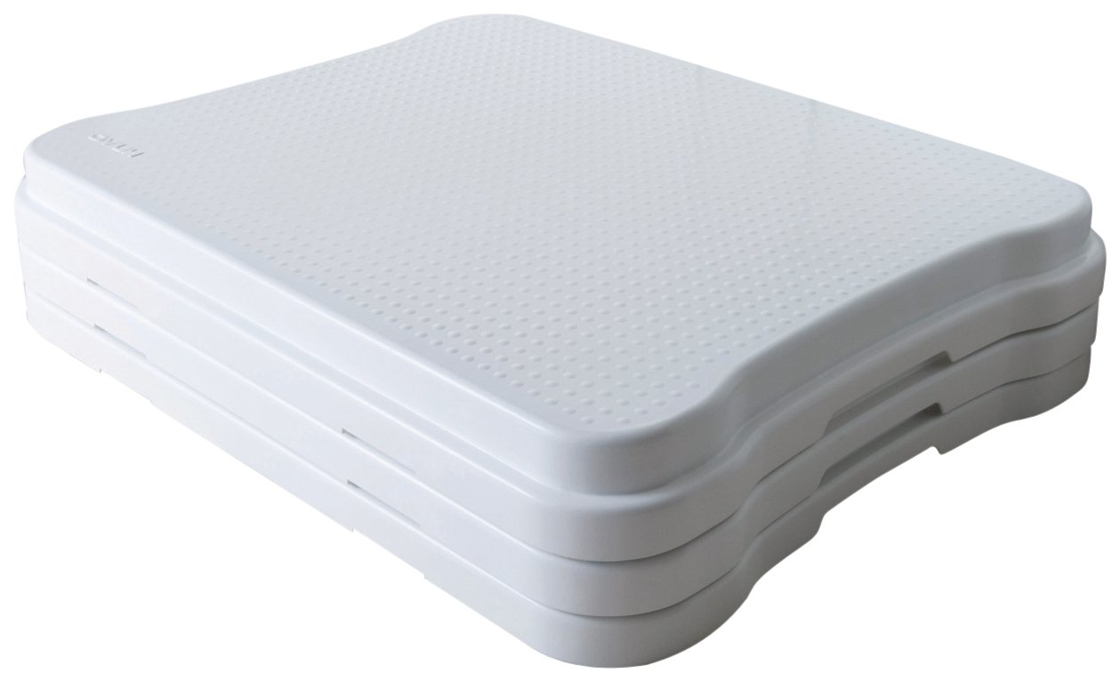 NRS Healthcare Nuvo Adjustable Bath & Household Step – Stackable, Non-Slip Platform for Safer Access (Up to 10cm Height)