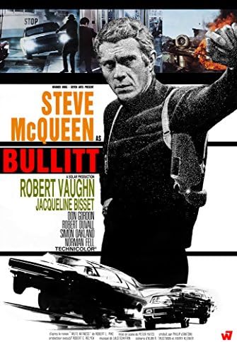 Bullitt (Steve McQueen) Movie Poster 13x19" (33.02 x 48.26 cm)
