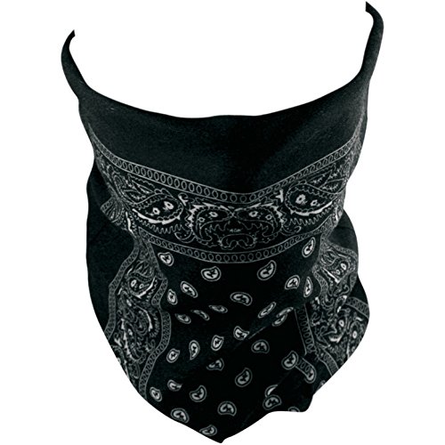 Seamless Tube Black Paisley Warmer Gaiter Skull Flame Face Mask Motorcycle Biker