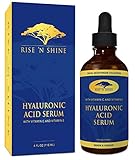 Pure Hyaluronic Acid Serum For Face with Vitamin C, Vitamin E Oil, Aloe Vera Plant, Witch Hazel Toner - Best Anti Aging/wrinkle Face Serum, Eye Cream, Acne Treatment, Pore Minimizer, Face Moisturizer