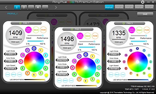 Thermaltake-Riing-Plus-14-RGB-TT-Premium-Edition-140mm-Software-Enabled-Circular-12-Controllable-LED-Ring-CaseRadiator-Fan-Five-Pack-CL-F057-PL14SW-A