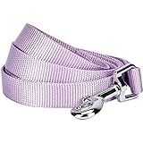 Blueberry Pet 19 Colors Durable Classic Dog Leash 5 ft x 3/4", Lavender, Medium, Basic Nylon Leashes for Dogs