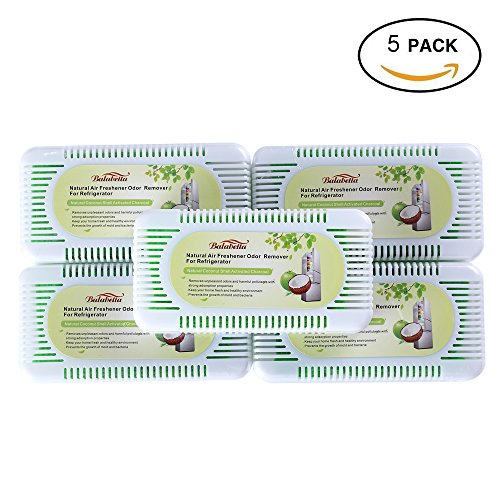 Balabella 5 Packs Activated Carbon Air Purifying and Odor Absorbent Box, Coconut Shell Charcoal, 2 Times More Effective Than Bamboo Charcoal  Price: $19.95