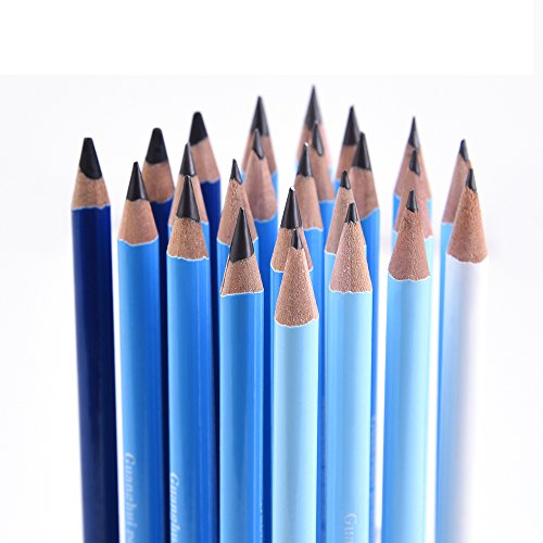 24 Sketch Pencils - Professional Art Sketching Pencils Travel Set Artists Drawing Kit Graphite & Charcoal Pencils For Adults & Kids Sketching Drawing Shading - Thumbnail 2
