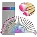AMMIY Mermaid Makeup Brushes Set Foundation Eyebrow Concealer Cosmetic Eyeshadow Blush Face Powder Foundation Blending Blush