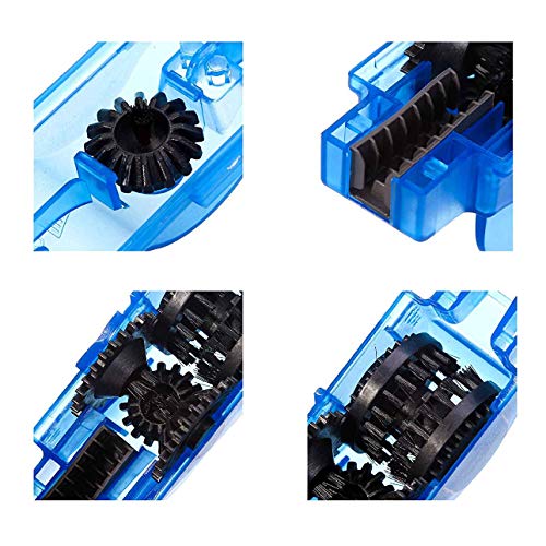 SABLUE Bike Chain Scrubber Brush Gear Cleaner Bicycle Clean Tool Set Bike Maintenance Care Accessories for Road Mountain Cycling MTB Bikes