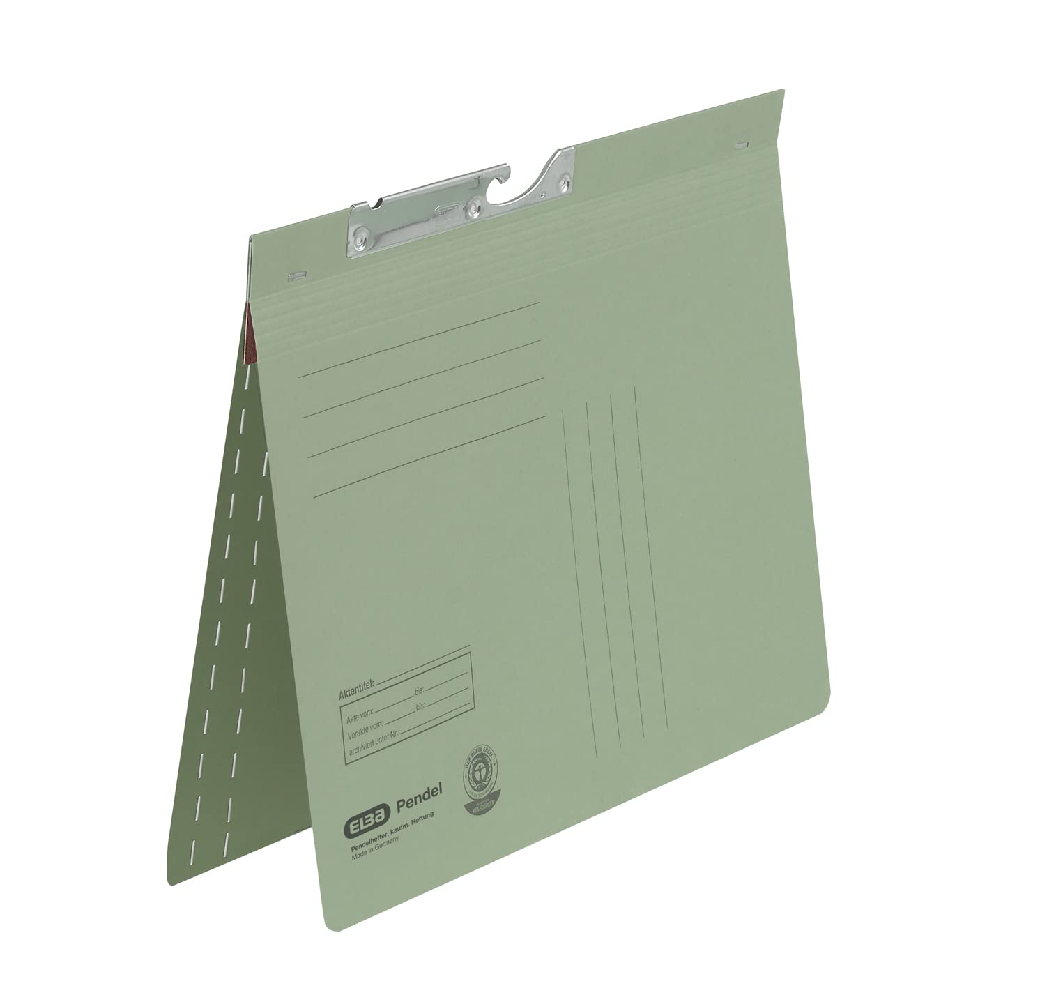 Elba 90451GN Suspension File Manila Cardboard Recycled Material 250 g/m² Commercial Binding and Slit Pack of 50 Green