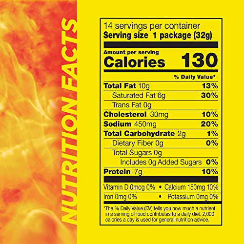 SLIM JIM BEEF ‘N JALAPENO CHEESE SMOKED MEAT STICKS, ORIGINAL FLAVOR, 7G PROTEIN PER SERVING, 1.15 OZ. (14 COUNT)