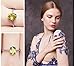 JewelryPalace Class Natural Gemstone Green Peridot Birthstone Solitaire Engagement Rings for Women, Anniversary 14K Gold Plated 925 Sterling Silver Promise Rings for Her Size 7