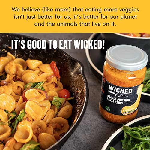 Wicked Kitchen Pesto Sauce Variety Pack Pink Beetroot Pesto, Black