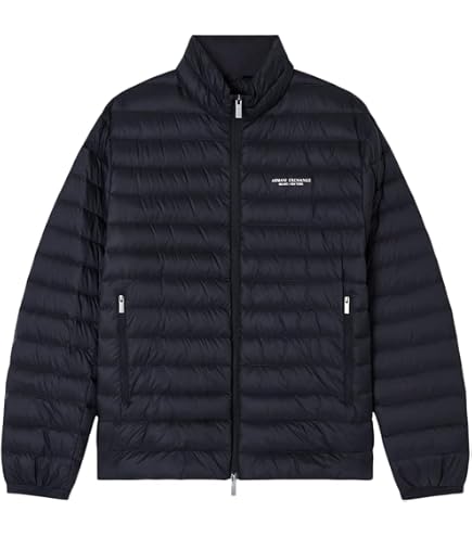 Amazon.com: Armani Exchange Men Icon Logo Down Puffer Jacket Black