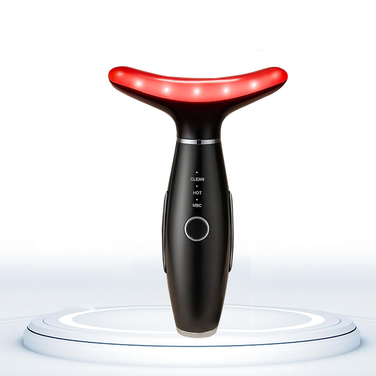 Photo 1 of *USED*
Face Massager -7 Color Red-Light-Therapy for Face and Neck for Wrinkles, Double Chin, Vibrating Facial Massager with Thermals (Black)