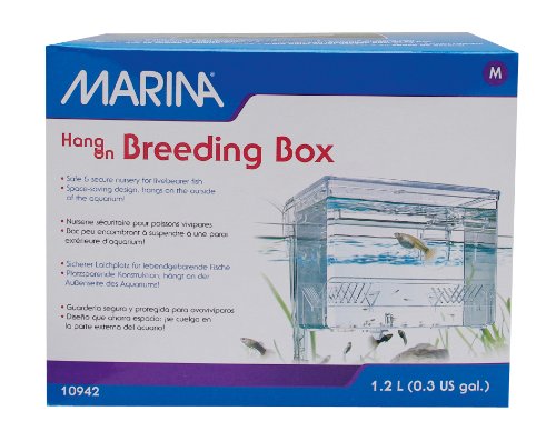 Marina Hang-On Breeding Box, Medium (Best Breeding Trap For Guppies)