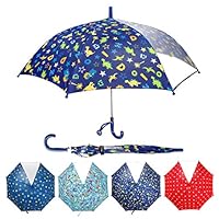 MISSYO 58-Inch Children Umbrella for Kid with Easy Grip Handle Safety Open/Close Cartoon Kids Umbrella Gift for Girls Boy