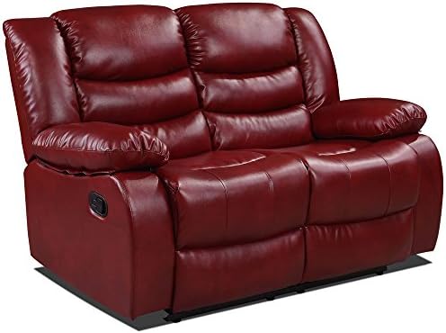 Belfast Cranberry Red Reclining Sofas (All Combinations Available) (2 Seater Sofa)