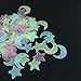 Cute Wall Sticker Glow Star, 100PC Kids Bedroom Fluorescent Glow In The Dark Stars Moons Wall Stickers DIY Wall Decal Home Decor