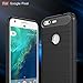 Taorey Case for Google Pixel Case, Carbon Fiber Case with Resilien Shock Absorption and Luxury Slim for Google Pixel 2016 - Black