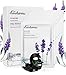 [Sensitive Skin Solution]Ecocharms Lavender Hydrating Paper Masks/Facial Spa Set(8 Sheets x 28 ml) - Deep Moisturizing&Acne Treatment Daily Essential for Women