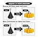 Fidus Inverted Reverse Sun&Rain Car Umbrella Large Windproof Travel UV Umbrella for Women Men - Auto Open Close(Yellow)