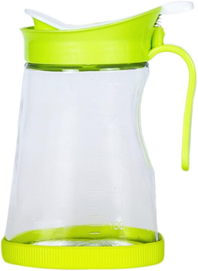 Rely2016 Kitchen Containers Utensils 500ML Leakproof Push Type Glass Oil Sauce Vinegar Bottle Dispenser Cruet