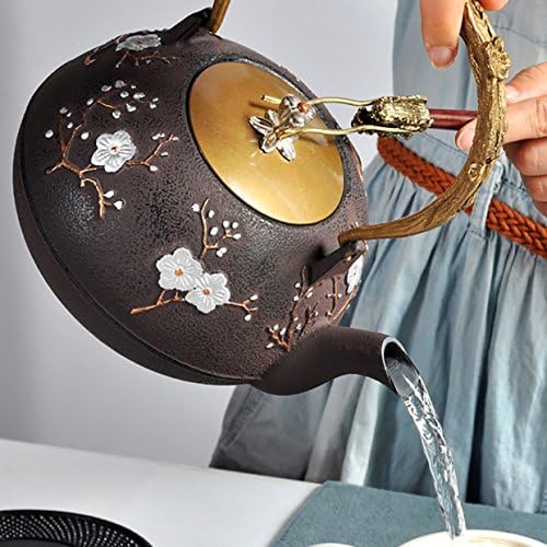 Notika Iron Teapot Kettle Plum Flower 1.4L，About 1.7KG Weight--US Seller Fast Shipping