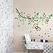 BIBITIME Jungle 3 Monkeys Playing on Tree Branch Wall Sticker Vinyl Decor Decal for Bedroom (DIY, 3 Monkeys)