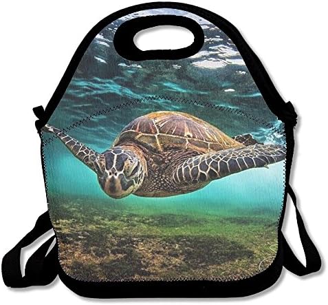Sea Turtle Fashion Lunch Bag Insulated Lunch Tote Bags Bento Cooler Bag