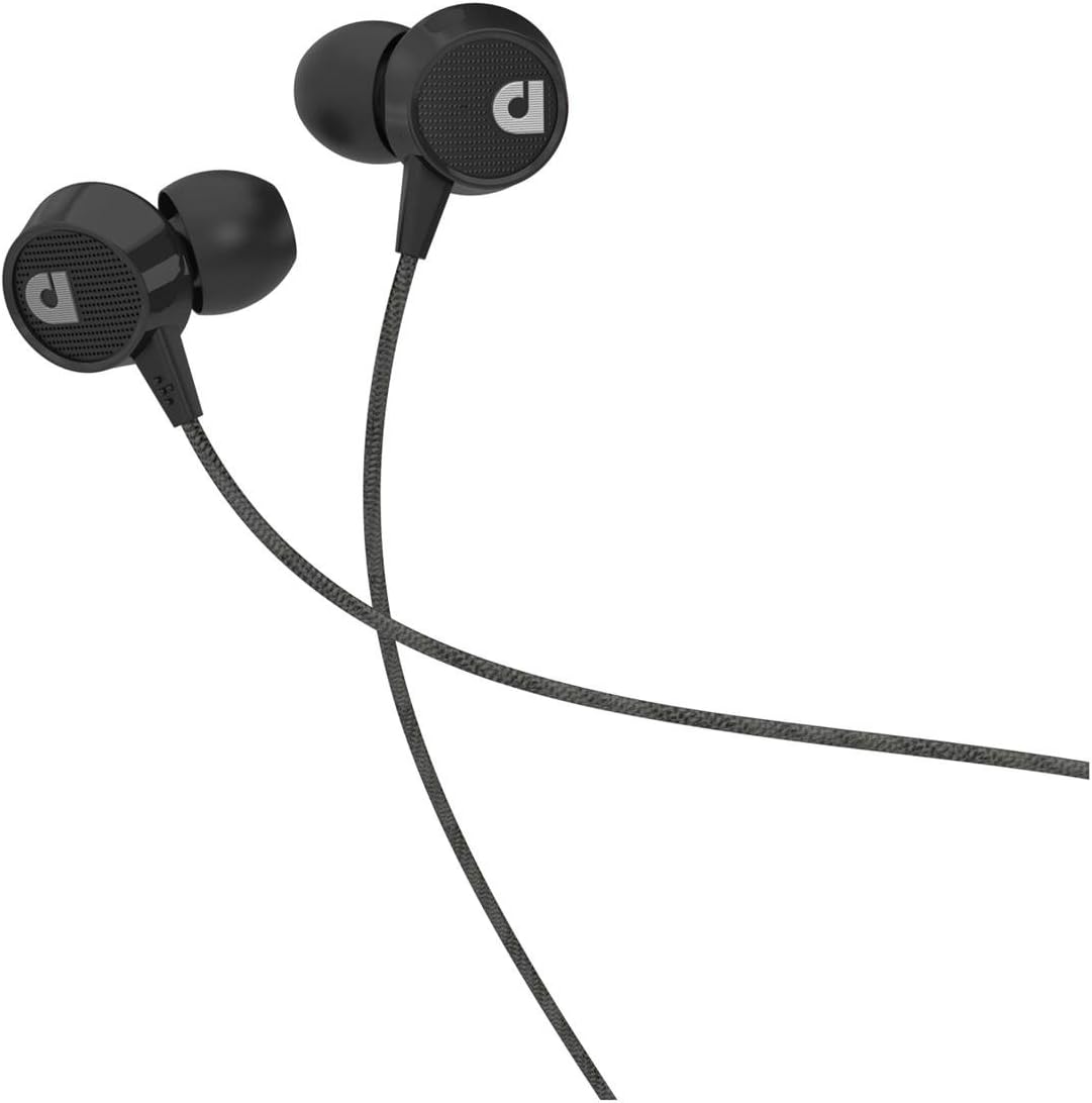 Audio Fly AF56 in Ear Headphone w/Clear-Talk Mic for Smartphones (Edison Black)