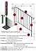 Iron X Handrail Picket #3 (No Fasteners)