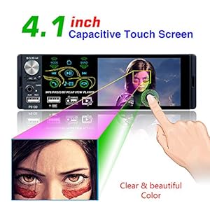 Honboom Autoradio Bluetooth Handsfree Car Stereo Receiver with 4.1 inch 1080P Touch Screen, FM/AM/RDS Car Radio and MP5… - immagine 4