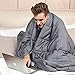 Weighted Blanket for Adults with Anxiety by Anjee Therapy, 15 lbs Autism Weighted Blanket for 100 - 150 lbs Persons, for Better Sleep and Stress Relief(60 x 80 Inches, Grey)