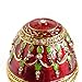 Apropos Hand- Painted Rich Red Vintage Style Faberge Egg with Gold Finish, Rhinestones, Enamel Jewelry Trinket Box