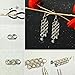 PH PandaHall 1120 Pcs 4 Sizes 304 Stainless Steel Split Rings, 5/6/7/8mm Double Loop Jump Ring Key Ring for Jewelry Making