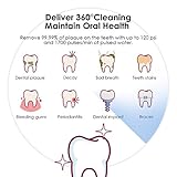 Electric Water Flosser Cordless Dental Portable and Rechargable Oral Irrigator with 3 Modes and 4 Rotatable Jet Tips and IPX7 Waterproof for Daily use, Teeth, Gumline, Braces and Bridges