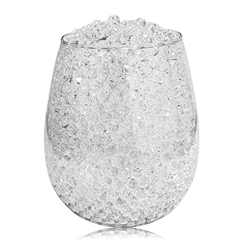 140,000 Clear Water Beads for Vases, Transparent Water Gel Beads Vase Filler for Floating Pearls, Floating Candle Making, Wedding Centerpiece Table Decorations Floral Arrangement