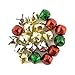 0.75 inch 20mm Silver Gold Red Green Mix Small Craft Jingle Bells Charms 20 Pieces