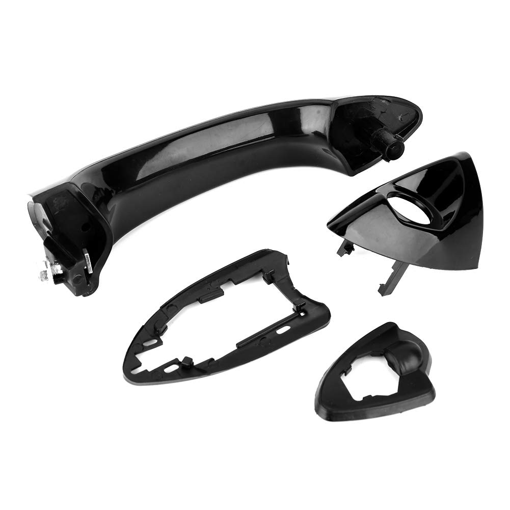 Exterior Door Handle 51218257737,ABS Plastic Material Driver Side Front Left Outside Exterior Door Handle Fit for E53 X5 2000-2006