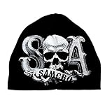 Sons of Anarchy SOA SAMCRO Skull Infant Black Beanie (Medium (12-18 months))