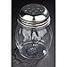Royal Industries Swirl Shaker, Plastic Base & Stainless Steel Perforated Lid, 6 oz, Clear, 12 Piece, Commercial Grade