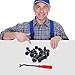 AFA Tooling Replacement for Honda Body Clips - 91503-SZ3-003 (50 Pcs)- Stronger Than Original Nylon - with Fastener Remover