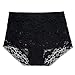 Eve's temptation Janice Women's High Waist Lace Breathable Panties-Black