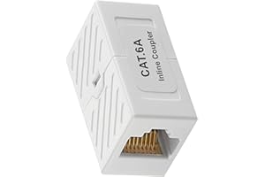 Rj45 Inlined Coupler Cat6 Cat6a High Speed Networking Adapter Suitable for Router Computer and More