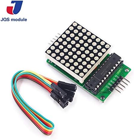 HATCHMATIC MAX7219 Dot Led Matrix Module MCU LED Display Control Module for Arduino 5V Interface Module 8 x 8 Output Input Common Cathode