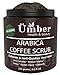 Premium 100% Natural Arabica Coffee Body Scrub with Organic Coffee, Shea Butter, Coconut Oil and Dead Sea Salt – Anti Cellulite, Stretch Marks, Spider Vain Treatment by Umber NYC (8.8 oz.)