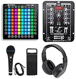 Novation Launchpad Pro USB MIDI RGB 64-Pad DJ Controller+Mixer+Headphones+Mic