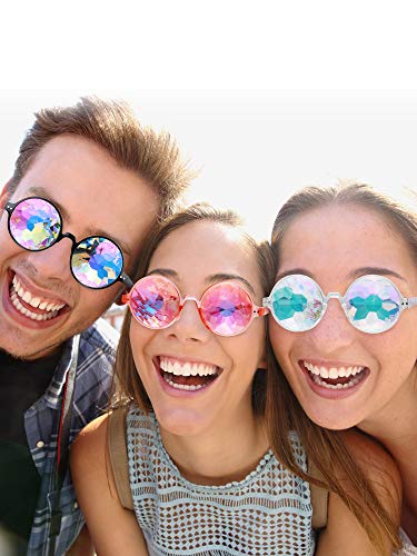4 Kaleidoscope+Goggles+Sunglasses+Festival+Decoration
