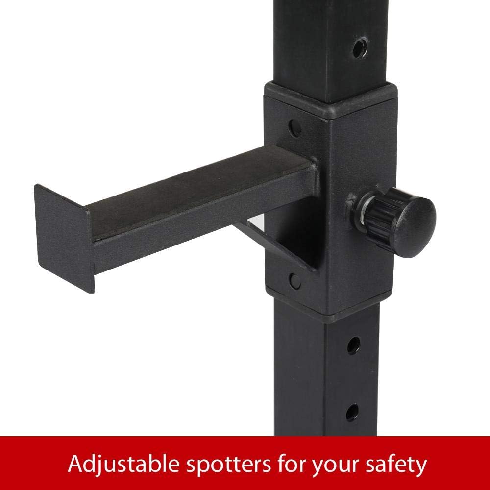 Topeakmart 45-70.5in Adjustable Squat Rack Dipping Station Barbell Rack Dip Stand Fitness Bench Press Equipment Home & Gym : Sports & Outdoors