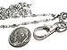 ATLanyards Long Oval and Ball Chain Lanyard - Stainless Steel Badge Holder